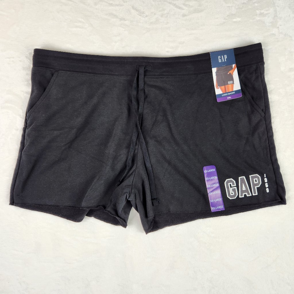 Nwt Gap Logo Shorts Women's Xxl Drawstring Waist And Pockets